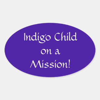 ミッションステッカーのIndigo Child 楕円形シール