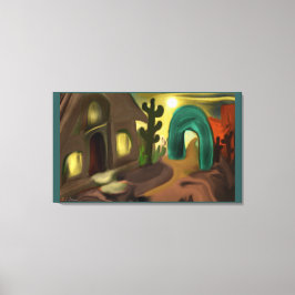 ミッションスペインの南西抽象芸術アート キャンバスプリント
