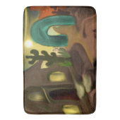 ミッションスペインの南西抽象芸術アート バスマット (正面縦)