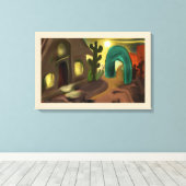 ミッションスペインの抽象芸術アート キャンバスプリント (インサイチュ (ウッドフロア))