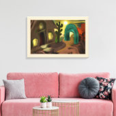 ミッションスペインの抽象芸術アート キャンバスプリント (インサイチュ (リビング))