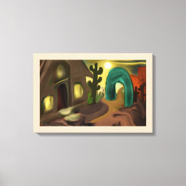 ミッションスペインの抽象芸術アート キャンバスプリント