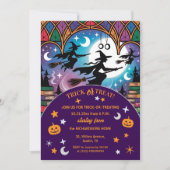 ミッショントリックをした魔女たち、またはハロウィーンを治療 招待状 (正面)