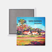 ミッションヒストリカルパークサンタバーバラCA マグネット (正面/裏面)