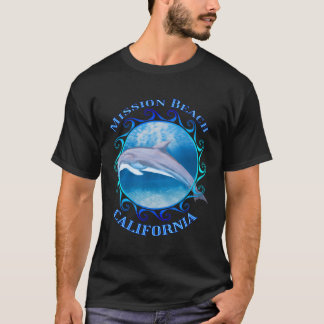 ミッションビーチカリフォルニアバケーションドルフィン Tシャツ