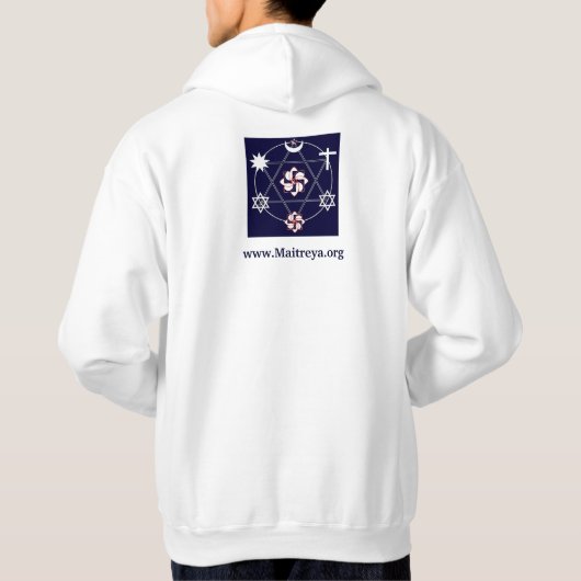 ミッションフリースZIPフード付きスウェットシャツ パーカ (裏面)