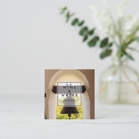 ミッションベルカリフォルニア写真旅行観光局 スクエア名刺 (スタンド正面)