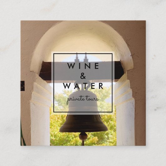 ミッションベルカリフォルニア写真旅行観光局 スクエア名刺 (正面)