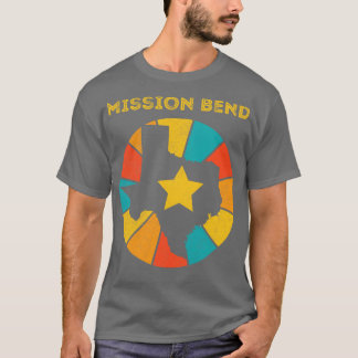 ミッションベンドテキサス州ヴィンテージ動揺して土産1 Tシャツ