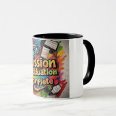 ミッション卒業完了スプラッシュ マグカップ (正面右)