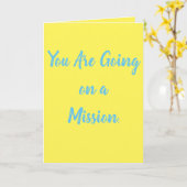 ミッション旅行に乗り出す人々を奨励する。 カード (黄色い花)