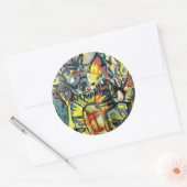 ミッション絵を描抽象芸術ズハンカマーアートジュンハウスアート ラウンドシール (封筒)