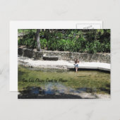 ミッション近くのクリークで足を持つ学生 ポストカード (正面/裏面)