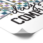 ミッション100日おもしろい学校100日完了 ポスター (角)