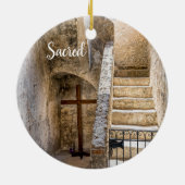 ミッション・コンセプシオン、サンアントニオ、聖なる セラミックオーナメント (裏面)