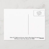 ミッション・サン・ミゲル ポストカード (裏面)