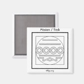 ミッション/タスクシンボル マグネット (正面/裏面)