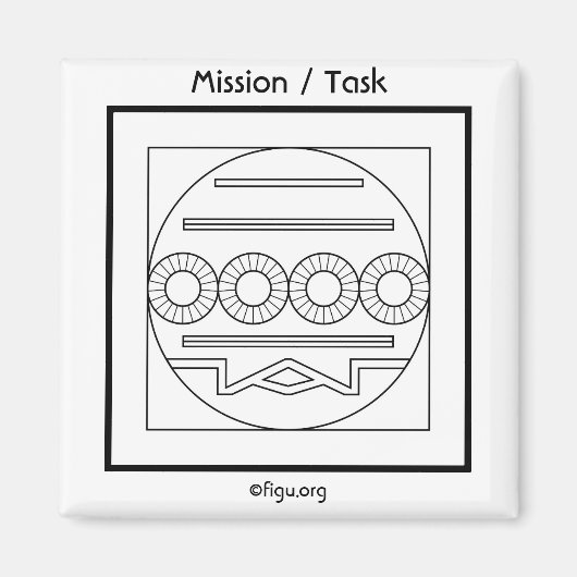 ミッション/タスクシンボル マグネット (正面)