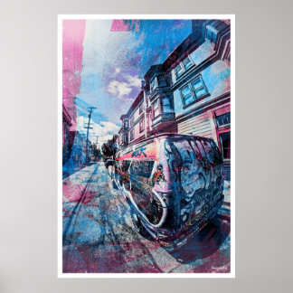 ミッション・ディストリクトGraffitiサンフランのバンをロック ポスター