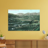 ミッション・バレーの空中表示サンディエゴ(カリフォルニア州) キャンバスプリント (インサイチュ (リビング))