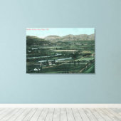 ミッション・バレーの空中表示サンディエゴ(カリフォルニア州) キャンバスプリント (インサイチュ (ウッドフロア))