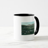 ミッション・バレーの空中表示サンディエゴ(カリフォルニア州) マグカップ (正面右)