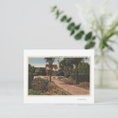 ミッション、パティオ庭園の景色 ポストカード (スタンド正面)