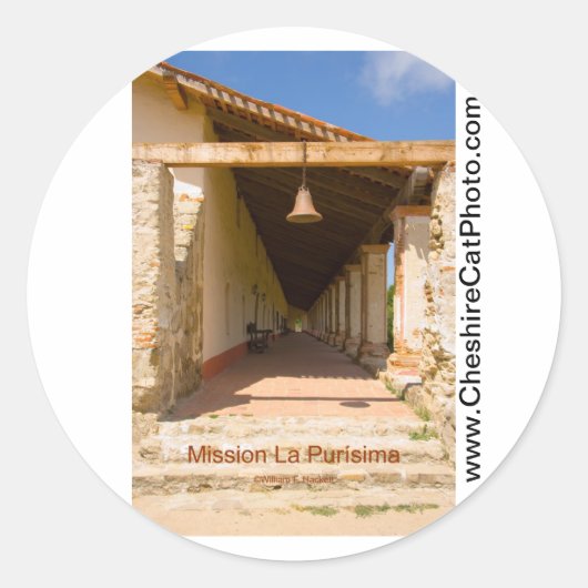 ミッション・ラ・プリシマ・カリフォルニア製品 ラウンドシール (正面)