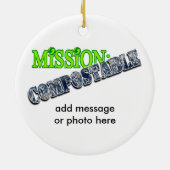 ミッション： COMPOSTABLE セラミックオーナメント (裏面)