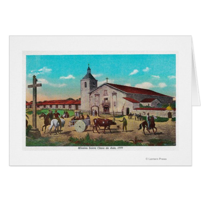 ミッションSanta Clara de Asisサンタクララ（カリフォルニア州） (正面横)