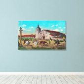 ミッションSanta Clara de Asisサンタクララ（カリフォルニア州） キャンバスプリント (インサイチュ (ウッドフロア))