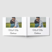 ミッシンプルズミニマルは名前を追加する写真wedd ゲストブック (全面)