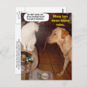 ミッシーが家のルールを決める ポストカード (正面/裏面)