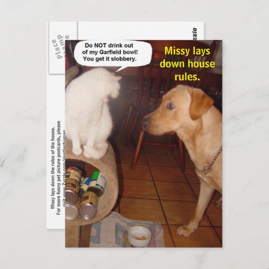 ミッシーが家のルールを決める ポストカード (正面/裏面)