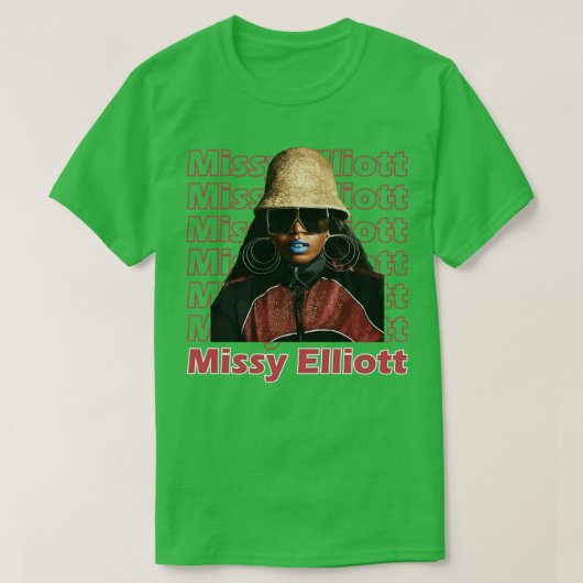 ミッシーエリオットレッド Tシャツ (デザイン正面)