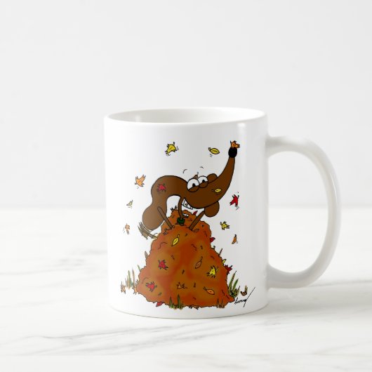 ミッジの落ち葉の山マグ コーヒーマグカップ (右)