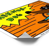 ミッジテコンドッグプリント ポスター (角)