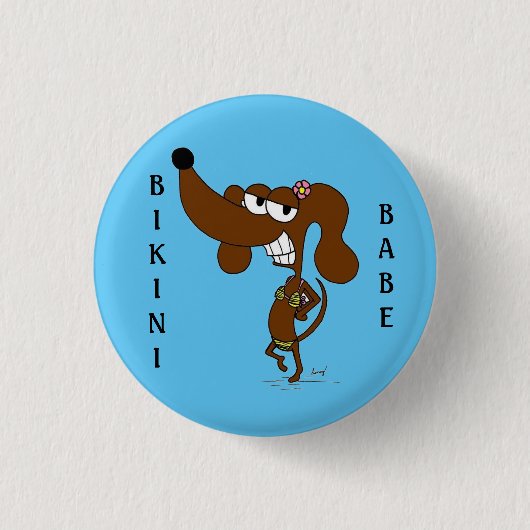 ミッジビキニバベボタン 缶バッジ (正面)