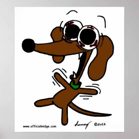 ミッジフリーキンアウトプリント ポスター (正面)