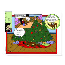 ミッジ「クリスマスツリー漫画」ポスター