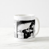 ミッジ"ブラックフライデー"漫画マグ コーヒーマグカップ (正面右)
