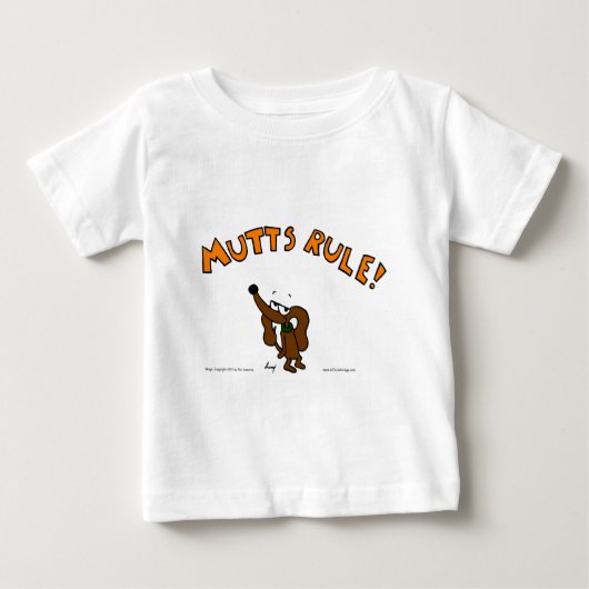 ミッジ・MUTTS・RULE・ベビーTシャツ ベビーTシャツ (正面)