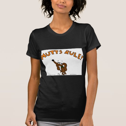 ミッジ・MUTTS+RULE 女性用ぴったりサイズTシャツ Tシャツ (正面)