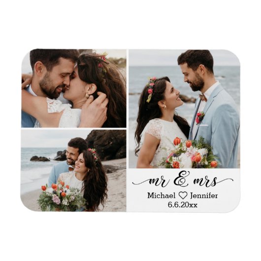 ミッスタイリッシュズ結婚3 photo collage magnet マグネット (横)