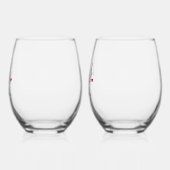 ミッスタイリッシュズ・ミセス・カスタム・の姓結婚名 ステムなしワイングラス (左)