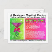 ミッスルティニクリスマスマルティニレシピポストカード ポストカード (正面/裏面)