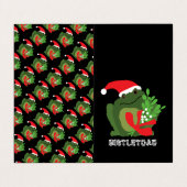 ミッスルトアド、家族写真クリスマスカード 名刺 (外部フラット)