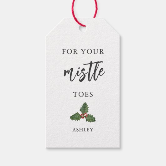 ミッスルトゥーズペディキュア、爪、 ネイルポーランドキット ギフトタグ (正面)