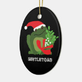 ミッスルトードクリスマスオーナメント セラミックオーナメント (左)