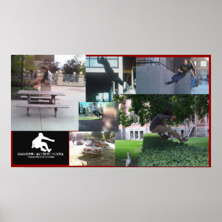 ミッソウラパークールグループコラージポスター ポスター